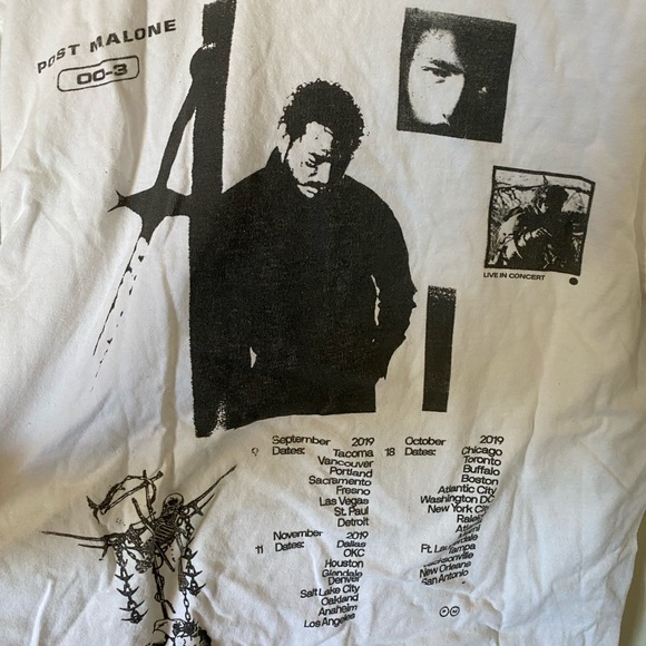 Post Malone 2019 Tour Shirt - Picture 4 of 5